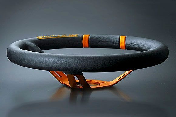 momo DRIFTING ステアリング 黒/オレンジ MOMO/モモ DRIFTING