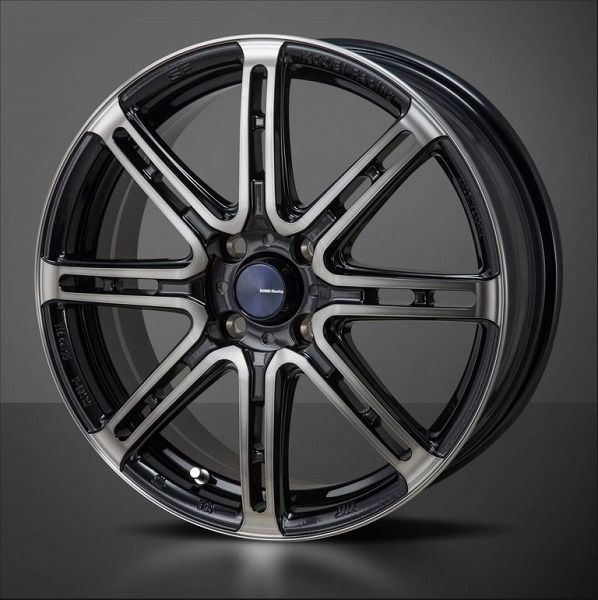 MONZA モンツァ KOSEIRACING SENEKA RP08 (4本セット) 6.0J x 16 インセット+50 PCD100 4穴 BKポリッシュ/BKクリア (RP08-601650-BB-4S モンツァジャパン⁄MONZA JAPAN KOSEIRACING SENEKA RP08 ホイール