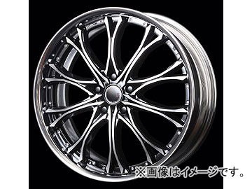 エムズスピード JJ CHROMO ホイール 20インチ BK/PO 20×8.5JJ 5穴 STEP RIM