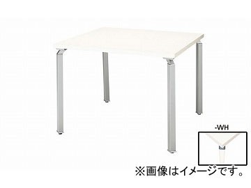 ナイキ/NAIKI リンカー/LINKER ウエイク ミーティングテーブル クリアーホワイト/ホワイト WK0990MT-WH 900×900×700mmの通販は