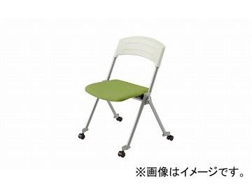 ナイキ/NAIKI 会議用チェアー グリーン E404FC-GR 623×500×795mm 44,563円