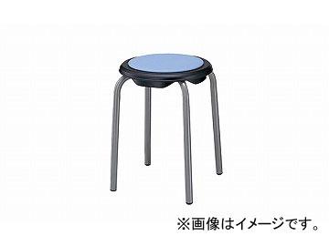 ナイキ/NAIKI 丸イス 座パット付タイプ ライトブルー E250-LBL 442×442×460mmの通販は
