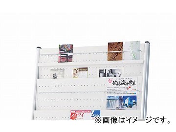 ナイキ/NAIKI 2段用ラック パンフレットスタンド用 PRL-A6 763×23×129mmの通販は