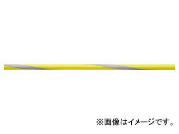 ニッサチェイン/NISSA CHAIN 鉄ワイヤーロープビニコートタイプ リール巻 反射黄 200m巻 R-IY60V JAN：4968462158140の通販は
