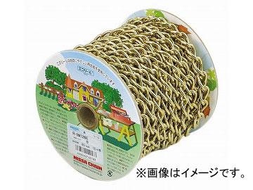 ニッサチェイン/NISSA CHAIN ワイドマンテル リール巻チェイン ファインカラー 金 15m巻 R-IM126E JAN：4968462140183