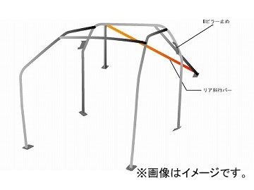 オクヤマ ロールバー 715 312 1 スチール ダッシュボード貫通 7P No.7 2名 ミツビシ ランサーEvo VII〜IX CT9A 4ドア  ノーマルルーフの通販はau PAY マーケット - オートパーツエージェンシー | au PAY マーケット－通販サイト