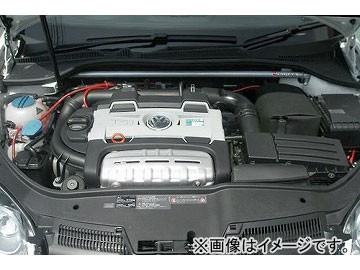 オクヤマ ストラットタワーバー 614 735 0 フロント スチール製 タイプD フォルクスワーゲン ゴルフV TSI/ゴルフV GT 1KBLG/1KAXW