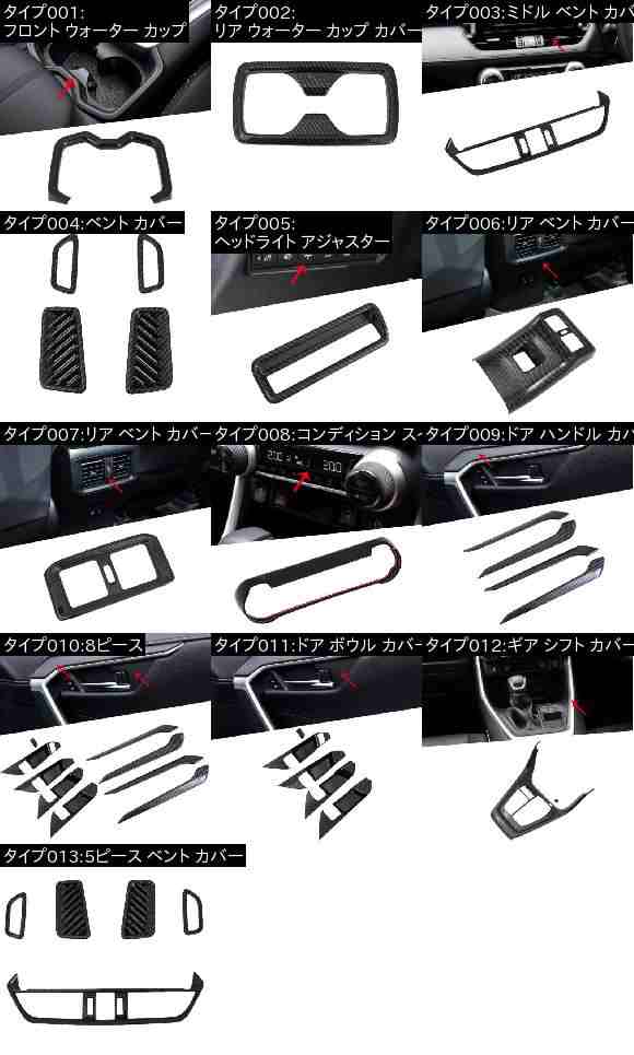適用: トヨタ RAV4 XA50 2019 2020 インサイド ドア ガーニッシュ ボディ トリム アクセント モールディング カバー ベゼル スタイリング プロテクター ドア ハンドル カバー AL-FF-0826 ALの通販は