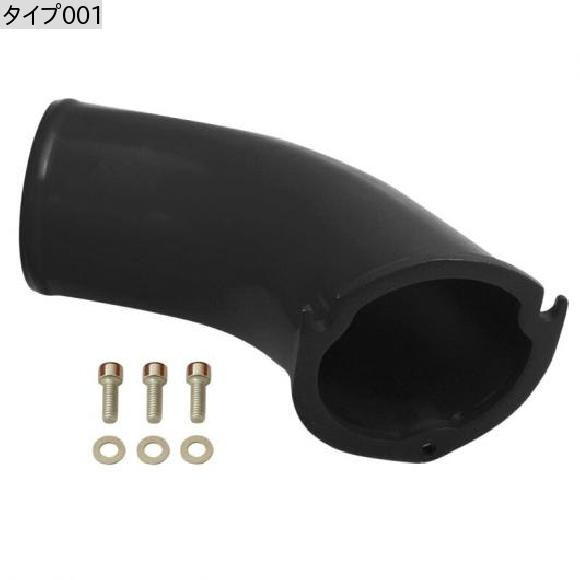 3.5 インチ ハイ フロー ターボ インレット エア インテーク 肘 ホーン ブラック 適用: シボレー/CHEVROLET GM 6.6L LB7 Duramax 原油 オイル-2001-2004 タイプ001 AL-JJ-3079 AL