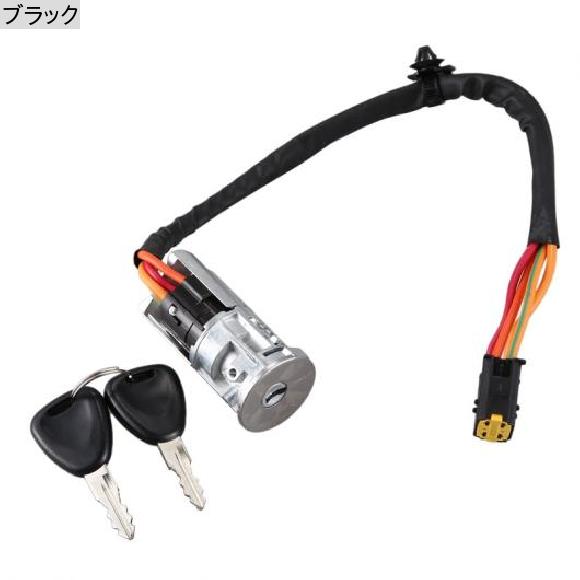 イグニッション スターター キー スイッチ ロック 7702296589 7701472518 7701471098 適用: ルノー/RENAULT ローガン ダチア サンデロ クリオ ブラック AL-KK-6019 AL_1