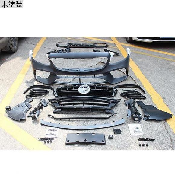 W213 ボディ キット PP 未塗装 フロント リア バンパー リップ ディフューザー 適用: ベンツ W213 E200 E260 E300 E320L E63S 16-20 未塗装 AL-OO-2366 AL
