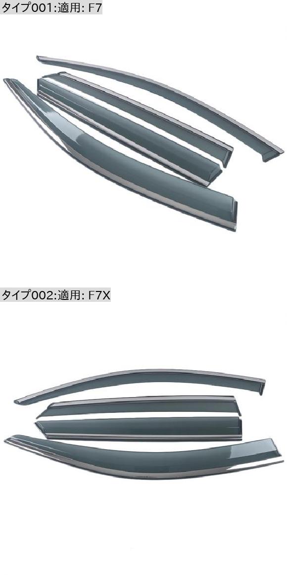 適用: ハヴァル F7 F7X 2018 2019 2020 2021 ウインドウ バイザー ウインドウ デフレクタ ウィンド デフレクター サン ガード レイン 吹き出し口 カバー 適用: F7・適用: F7X AL-OO-4749 AL_1