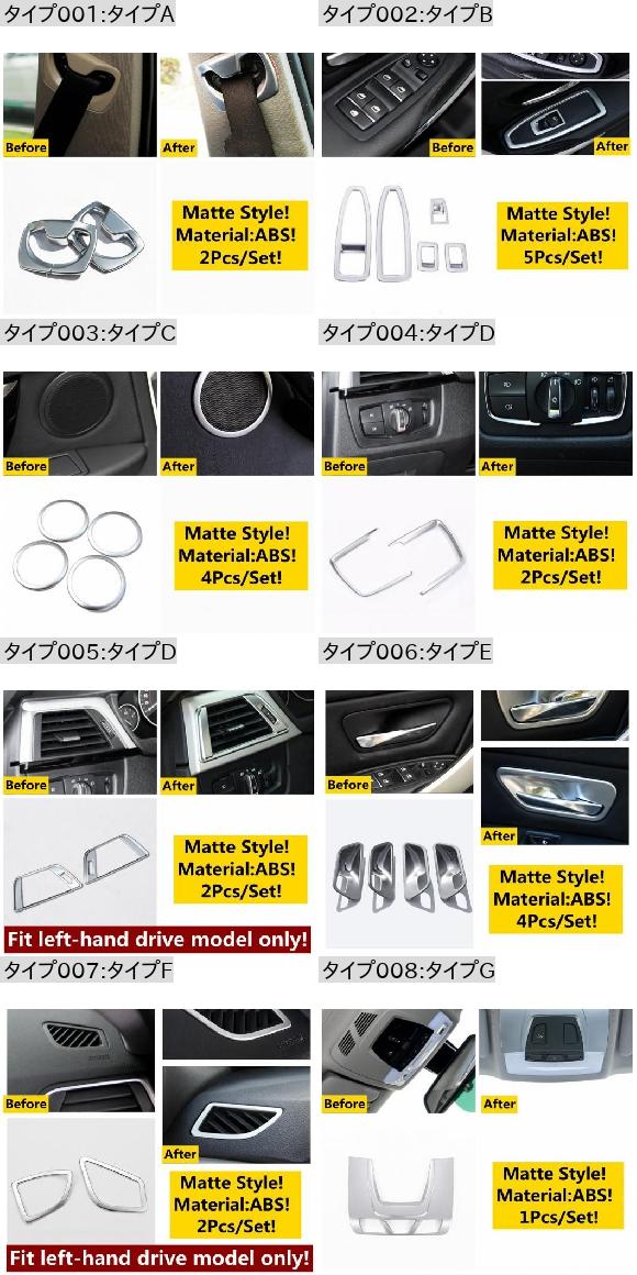 リード ヘッド ライト エア AC ハンドル ボウル スピーカー カバー トリム インテリア アクセサリー 適用: BMW 3 4シリーズ F30 F32 320i 2013-2018 タイプG AL-OO-5176 AL_1