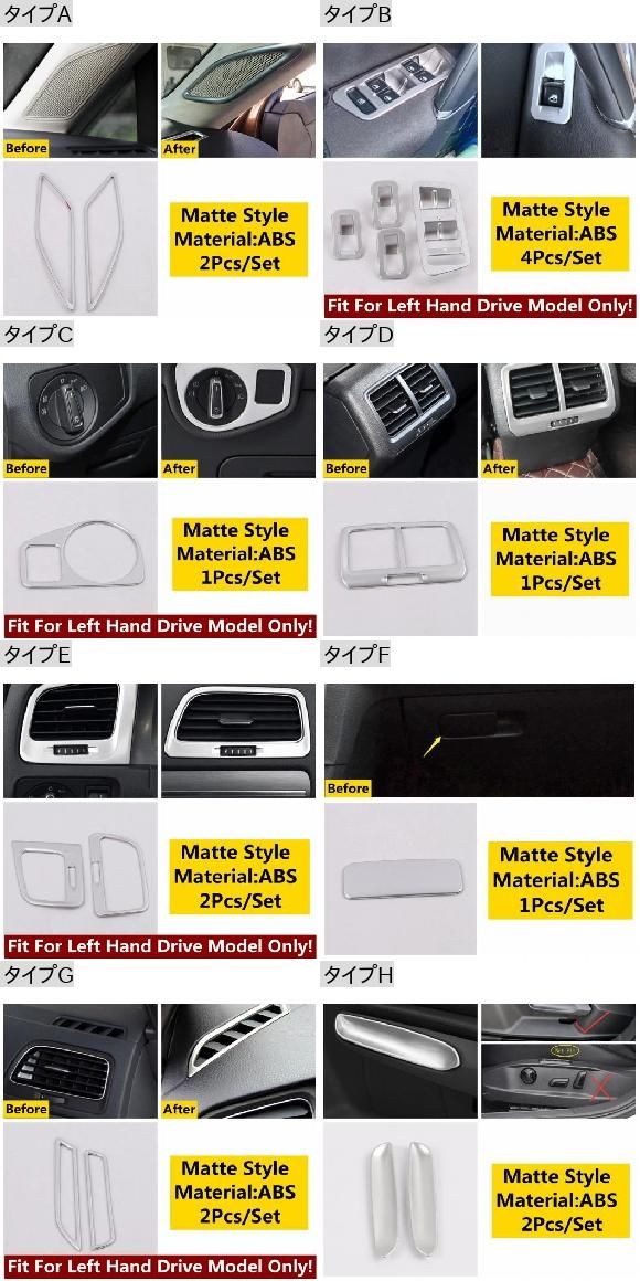 AL ピラー A スピーカー ヘッド ライト ウインドウ リフト カバー トリム アクセサリー インテリア 適用: VW タイプD AL-OO-5280_1