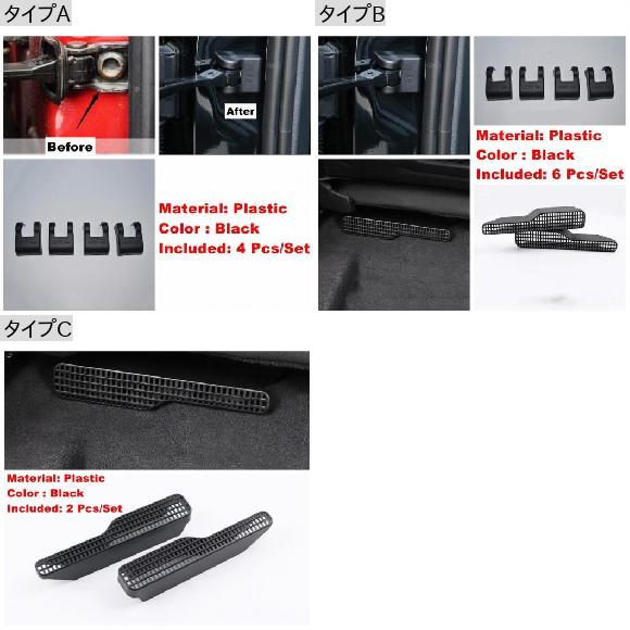 シート ダスト プラグ エア AC 吹き出し口/ドア ストップ 錆 防水 保護 カバー 適用: VW トゥアレグ 2011-2018 タイプC AL-PP-1717 AL_1