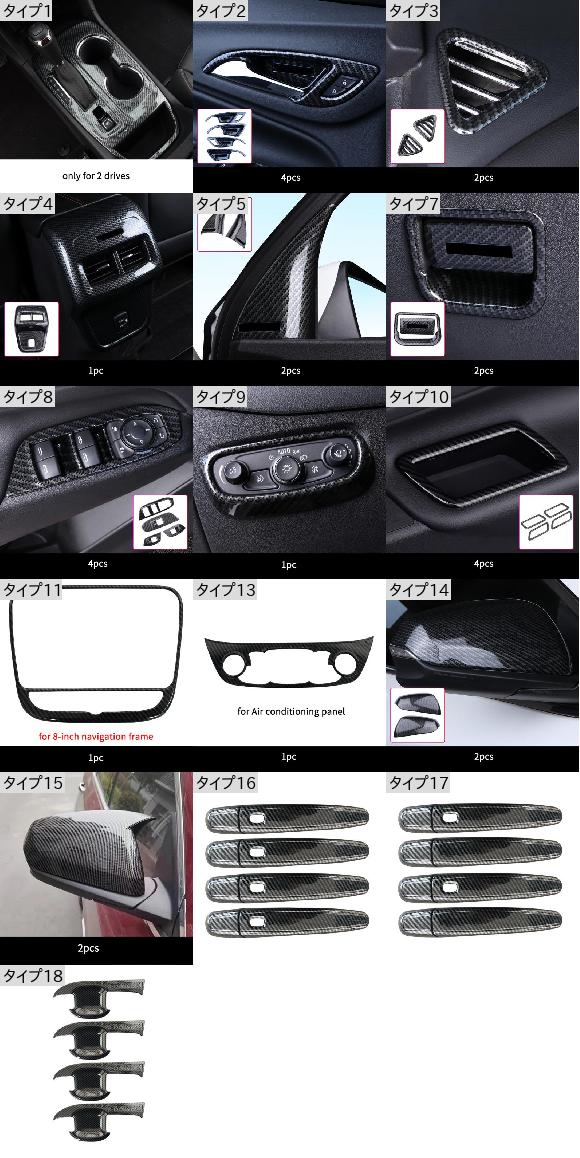 カーボン パターン 適用: シボレー/CHEVROLET エクイノックス 2018-2019 改修 インテリア 通気口 トリム リング セントラル タイプ4 AL-PP-5010 AL カーボン パターン 適用: シボレー&frasl;CHEVROLET ブレイザー 2020