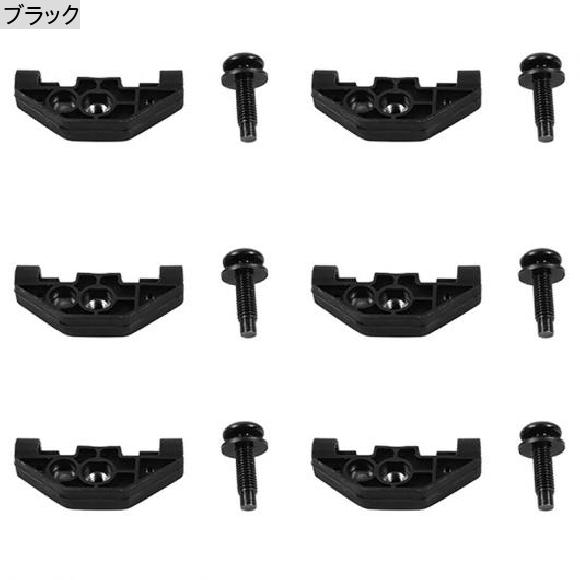 AL 6セット インテリア ルーフ スクリュー トップ スクリュー キット アクセサリー 適用: ジープ/JEEP ラングラー JK 2007 2008 2009 2010 ブラック AL-PP-7647_1