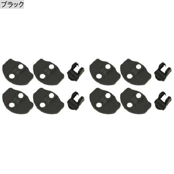 AL 8X 部屋の入り口 鍵を掛ける プロテクター 取りまかなう 防錆 ラッチ 取りまかなう 部屋の入り口 ストッパー 取りまかなう 当てはめる: テスラ/TESLA ひな型 3 黒いこと AL-PP-8599