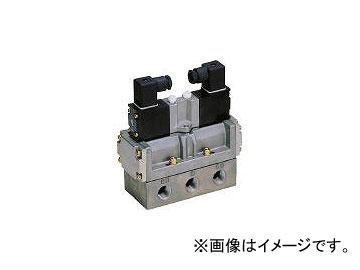 パイロット式5ポート弁セレックスバルブ　4F5シリーズ 切換位置シングル/4F51010AC100V_8527 接続口径:Rc3/8 AC100 br\u003eCKD 4Fシリーズパイロット式5ポート弁セレックスバルブ