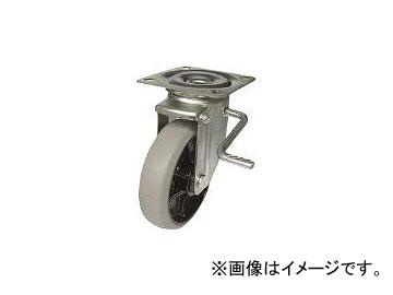 ユーエイキャスター/YUEICASTER 新型プレスキャスター右S付自在車 150径ナイロンホイルウレタン車輪 PMS150GUBLBR(4405196) JAN:4580322260253