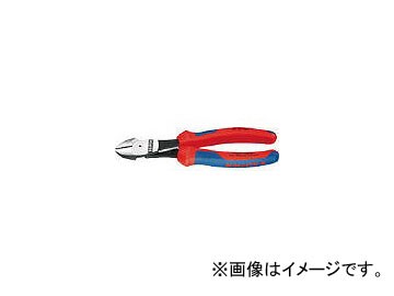 クニペックス/KNIPEX 強力型ニッパー バネ付 180mm 7412180(4468872) JAN：4003773060192