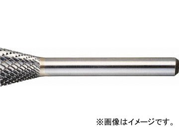 トラスコ中山/TRUSCO 超硬バー 逆テーパー型 φ12.7X刃長12.7X軸6 シングル TB52C127S(4364830) JAN：4989999237412