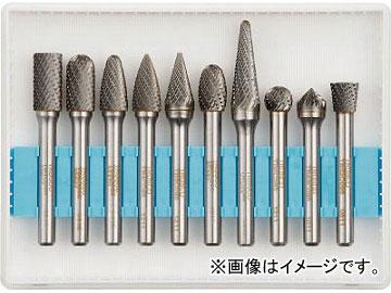 トラスコ中山/TRUSCO 超硬バーセットCシリーズ 軸6mm 刃径9.5mm TBC09510S(4365607) 入数：1セット(10本入) JAN：4989999239232