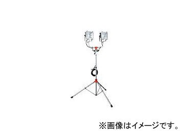 ハタヤリミテッド/HATAYA 防雨型スタンド付ハロゲンライト 500W×2灯 100V接地付電線5m PHCX505KN(4538617) JAN：4930510321578の通販は