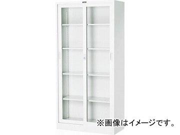 トラスコ中山/TRUSCO スタンダード書庫(D400) ガラス引違 880XH1790 W色 W603G(4627580)