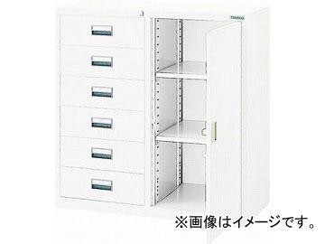 トラスコ中山/TRUSCO スタンダード書庫(D400)コンビ6段片開 880XH880 W色 WTCB363(4627679)