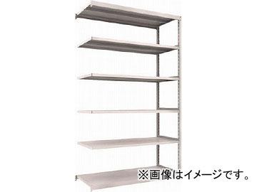 トラスコ中山/TRUSCO M2型軽中量棚 1460X600XH2400 6段 連結 NG M28566B NG(4500849)