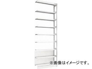 トラスコ中山/TRUSCO 複柱書架 単式 A4縦 W900XD220XH2569 8段 連結 BSDS83T8B(4592506)