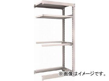 トラスコ中山 M3型中量棚 900X571XH1800 2段+タイヤ2段 連結 M36362Y2B(4500989)の通販は