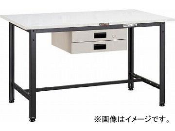 トラスコ中山/TRUSCO AE型作業台 1800X7450XH740 薄型2段引出付 DG色 AE1800UDK2DG(4543068)