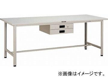 トラスコ中山/TRUSCO SAE型作業台 1800X7450XH740 薄型2段引出付 DG SAE1800UDK2DG(4546580)