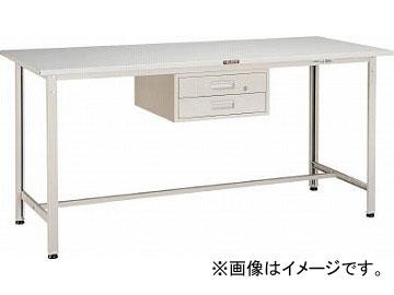 トラスコ中山/TRUSCO HSAE型立作業台 1800X750XH900 2段引出付 W色 HSAE1800F2W(4544765)