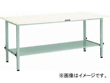 トラスコ中山/TRUSCO AEM型高さ調整作業台 1800X900 下棚2枚付 W色 AEM1809LT2W(4543378)