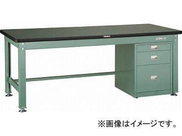 トラスコ中山/TRUSCO RDW型作業台 1800X900XH740 3段ワゴン付 RDW1809UDC111(4545991)