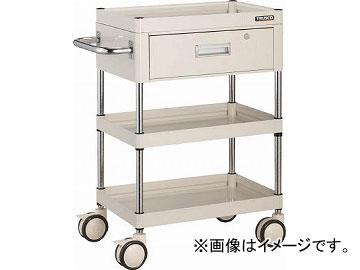 トラスコ中山/TRUSCO ファルコンワゴン 1段引出付 600X400 U双輪 W色 FAW963VDW(4369637) JAN：4989999219975