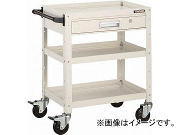 トラスコ中山/TRUSCO バーディワゴン 600X400 引出付 W色 BDW763VW(4501454)の通販は