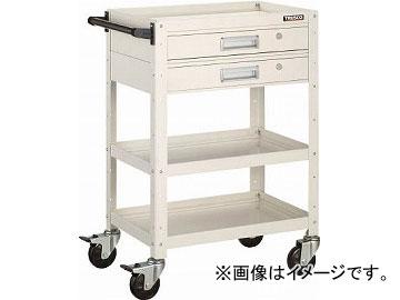 トラスコ中山/TRUSCO バーディワゴン 600X400 引出付 W色 BDW963V2W(4501616)
