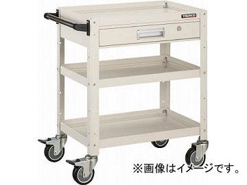 トラスコ中山/TRUSCO バーディワゴン 750X500 引出付 ウレタン車輪 W色 BDW973VUW(4501721)