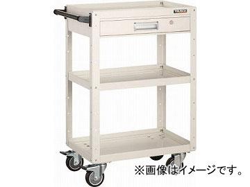 トラスコ中山/TRUSCO イーグルワゴン 750X500 引出付 ウレタン4輪自在 W色 EGW973VUJW(4502451)