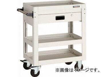 トラスコ中山/TRUSCO ツールワゴン ドルフィン 600X400 1段引出 YG色 DLWS763VYG(4547705)の通販は