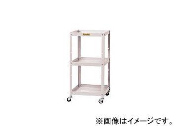 山金工業/YAMAKIN コンビニワゴン オープン3段タイプ(高さ810)W400×D400 WCL3P(4661923)