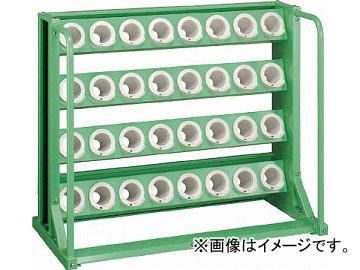 トラスコ中山/TRUSCO ツーリングラック BT・NT50兼用 32個収納 ロック付 YG色 VTL48YG(4652801)