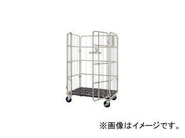 ワコーパレット/WAKO-PALLET カーゴプレスタ観音扉付850×650×1700床プラ ベージュ色 WKP8565KT(4677463)
