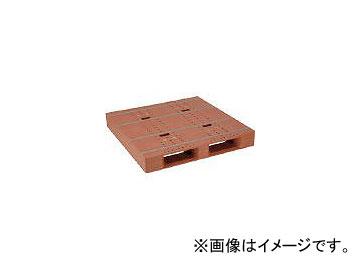 日本プラパレット プラスチックパレットZD-1111E 片面ニ方差し ブラウン ZD1111EBR(4634896)の通販は 28,370円