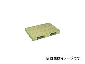 日本プラパレット プラスチックパレットZD-1114E 片面二方差し ライトグリーン ZD1114ELG(4532996)