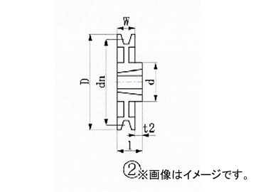 EVN ブッシングプーリー SPZ 236mm 溝数1 SPZ236-1(4555112) JAN：4571314381650の通販は